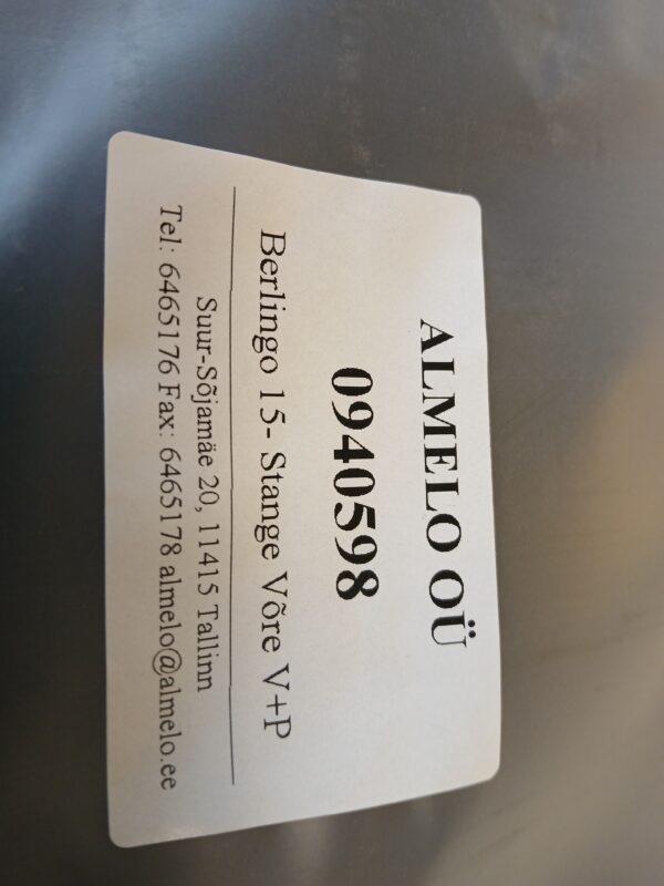 Citroen Berlingo 15- Stange Võre komplekt (V+P) 0940598